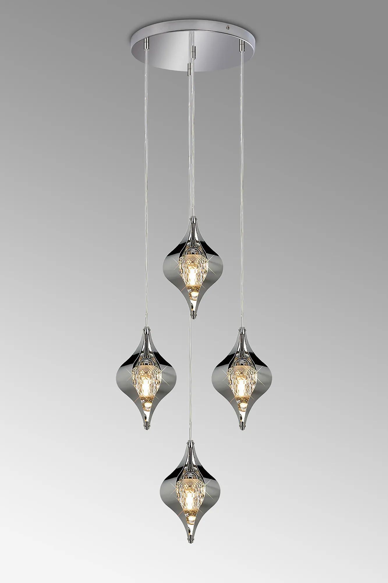 Amano Crystal Ceiling Lights Diyas Multiple Crystal Pendants Amano Crystal Ceiling Lights Diyas Multiple Crystal Pendants